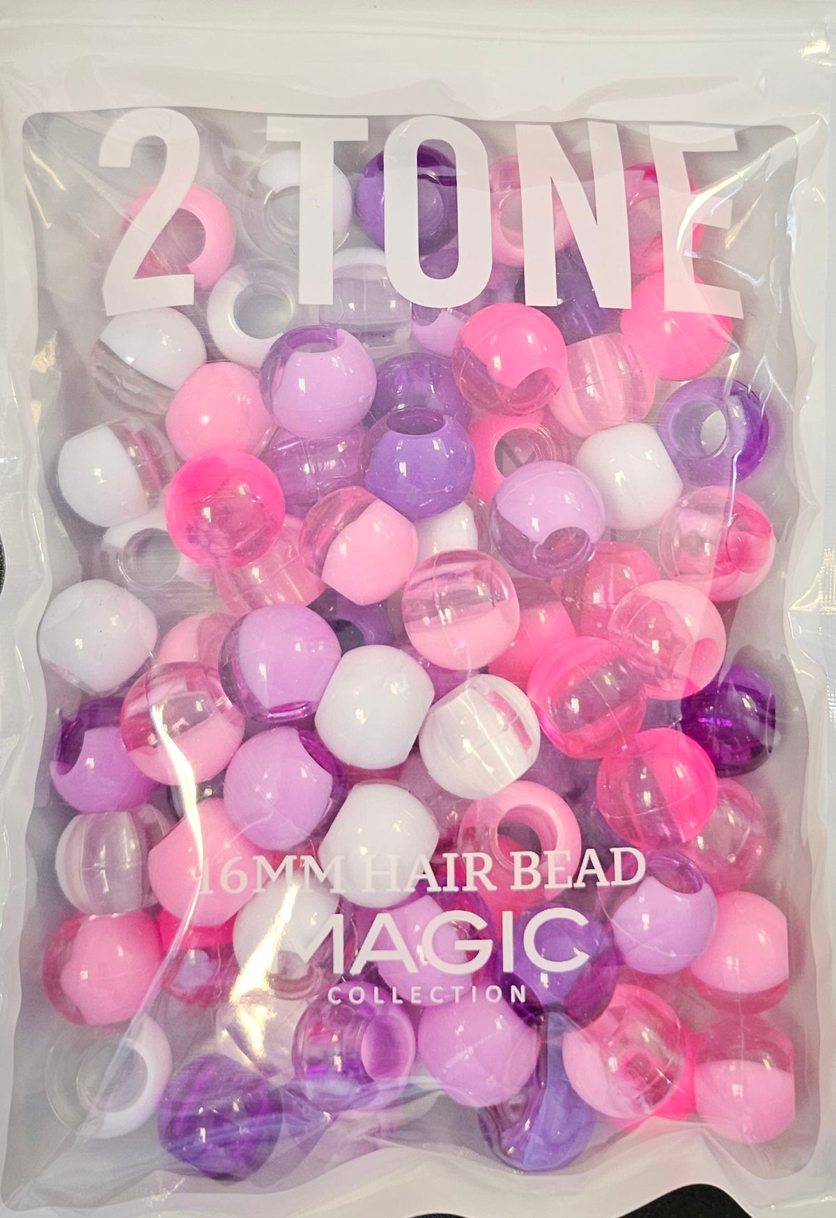 Magic Collection 16mm 2 Tone Barbie Beads (16mmt-bar)