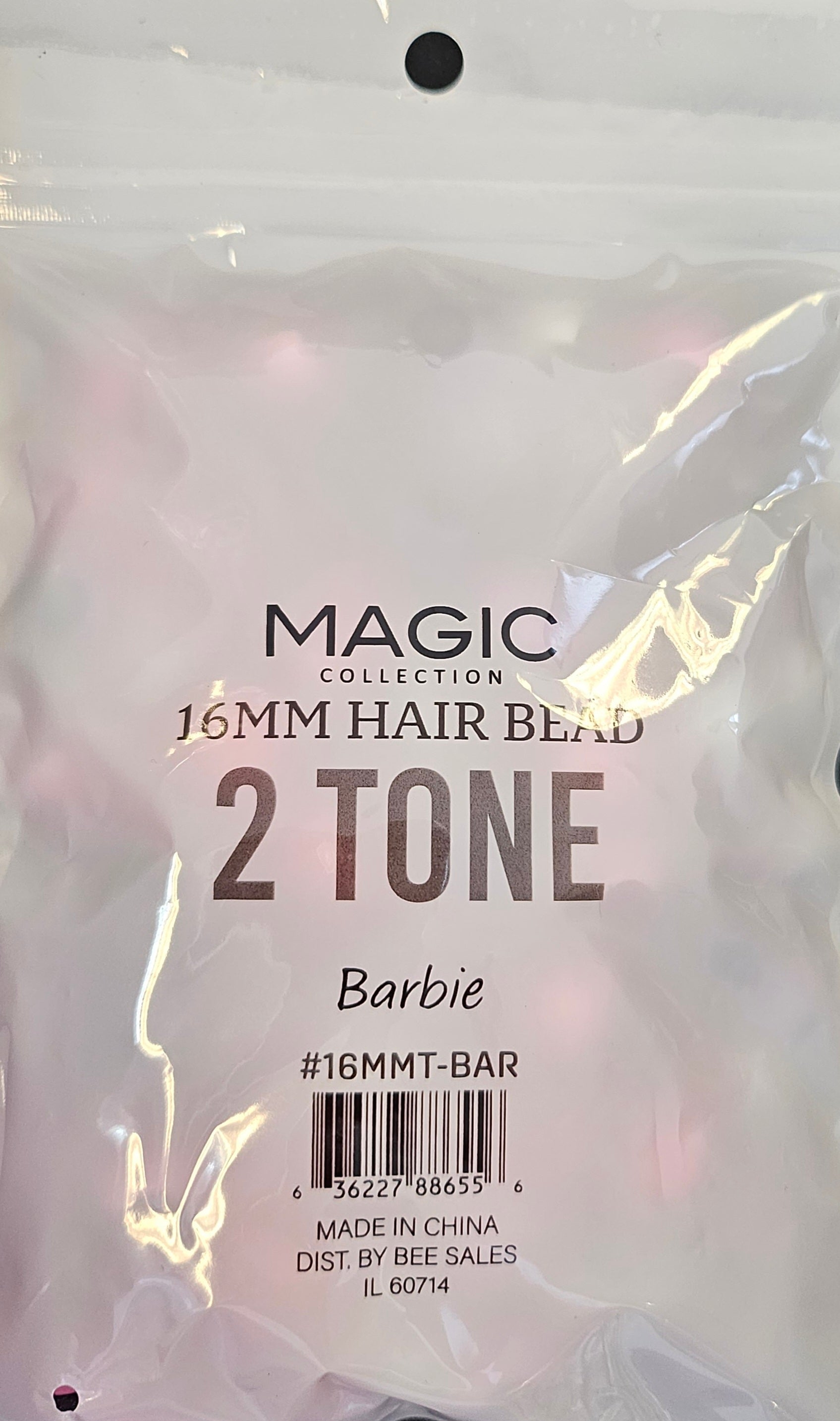 Magic Collection 16mm 2 Tone Barbie Beads (16mmt-bar)