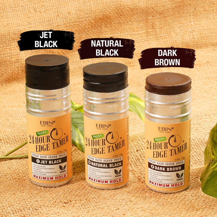 Vegan Hair Sleek Stick Natural Black 2.7oz (ETKVC-1B75)