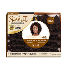 Scarlet Human Hair Blended Deep Wave + Closure