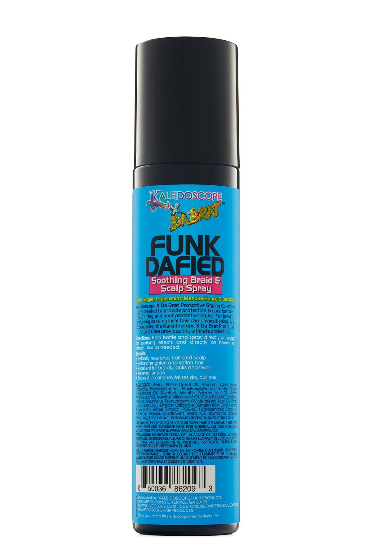 Kaleidoscope X Dabrat Funkdafied Soothing Braid & Scalp Spray 8oz