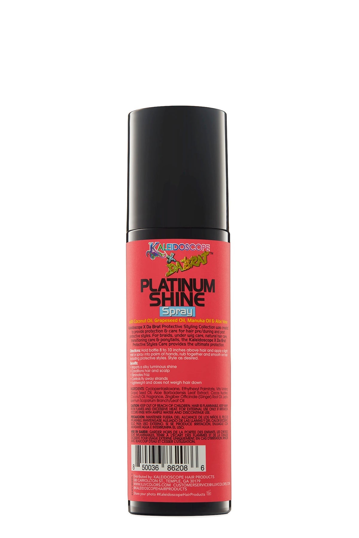 Kaleidoscope X Dabrat Platinum Shine Spray 6oz