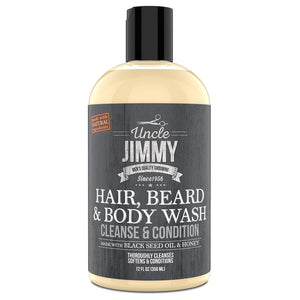 Uncle Jimmy Hair, Beard, & Body Wash 12oz