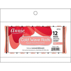 Annie Cold Wave Rods #1112 Short Pink 12CT