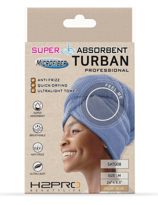 H2PRO Absorbent Turban Blue (SATU08BL)