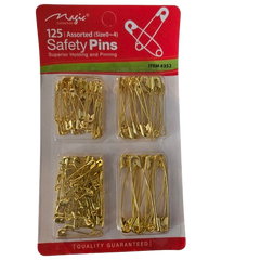 Magic Collection Safety Pins Assorted 125ct (352)