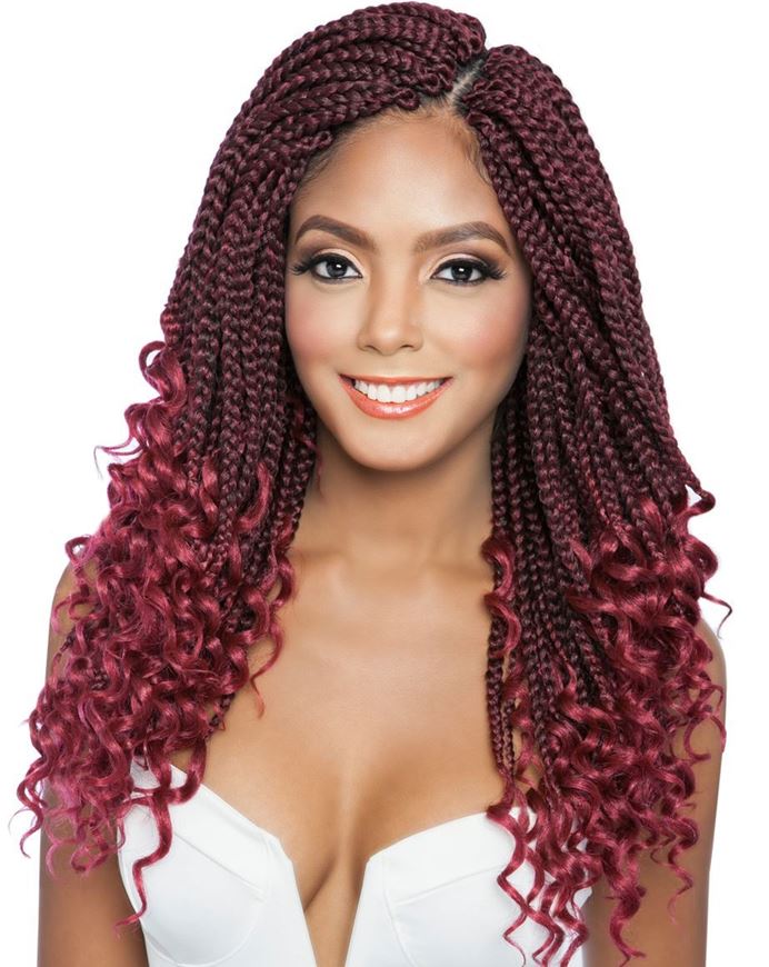 Afri Naptural 3X Curly End Box Braids