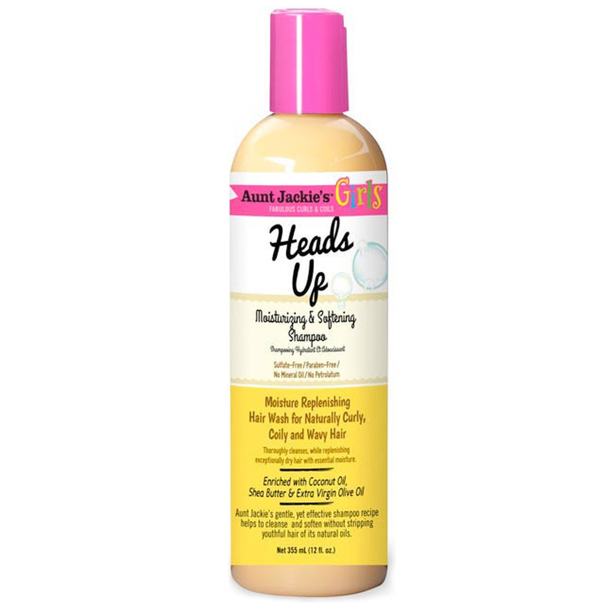 Aunt Jackie's- Kids Heads Up Moisturizing & Softening Shampoo 12 oz