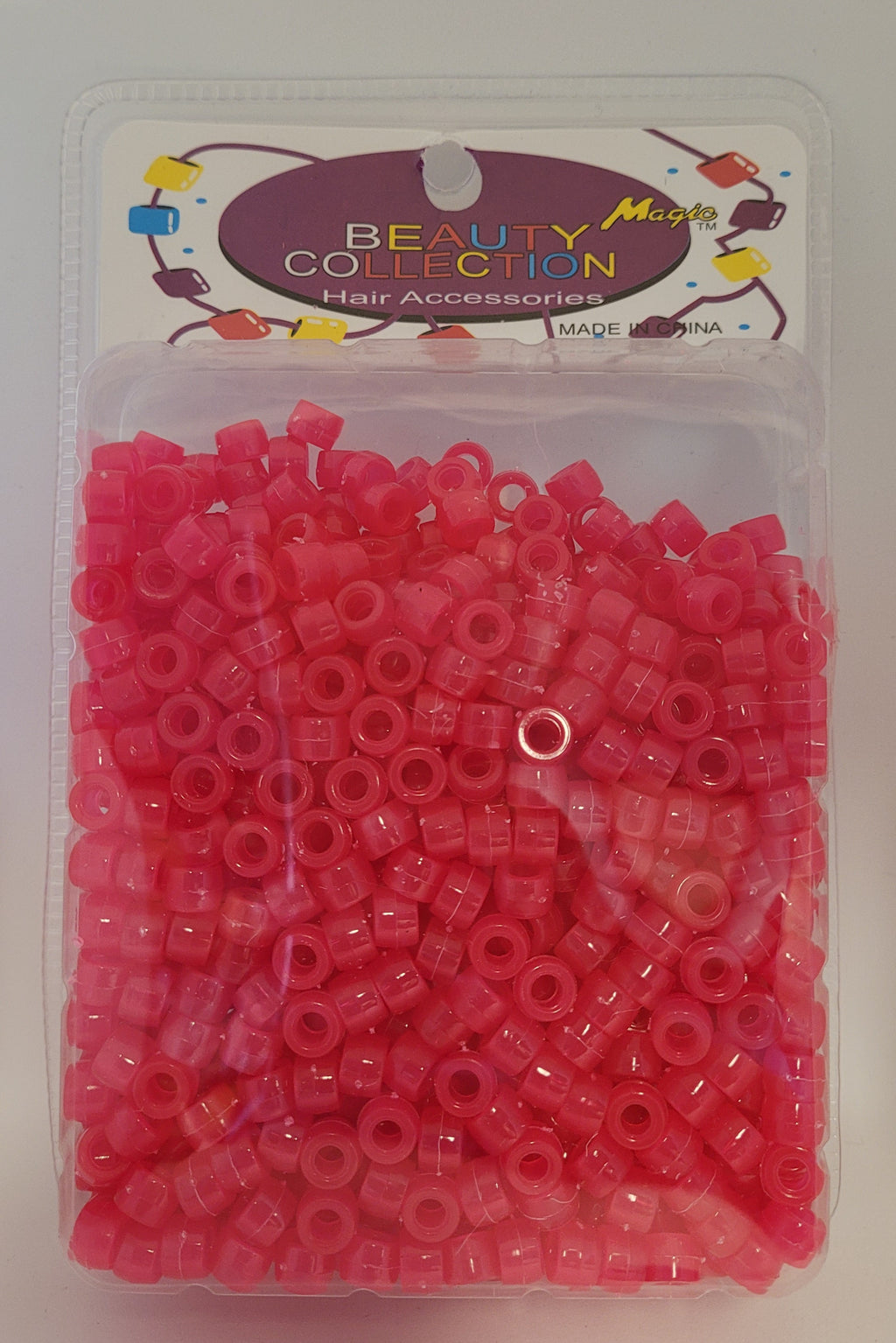 Beauty Collection- Small Hair Beads Hot Pink (1000HPIN)
