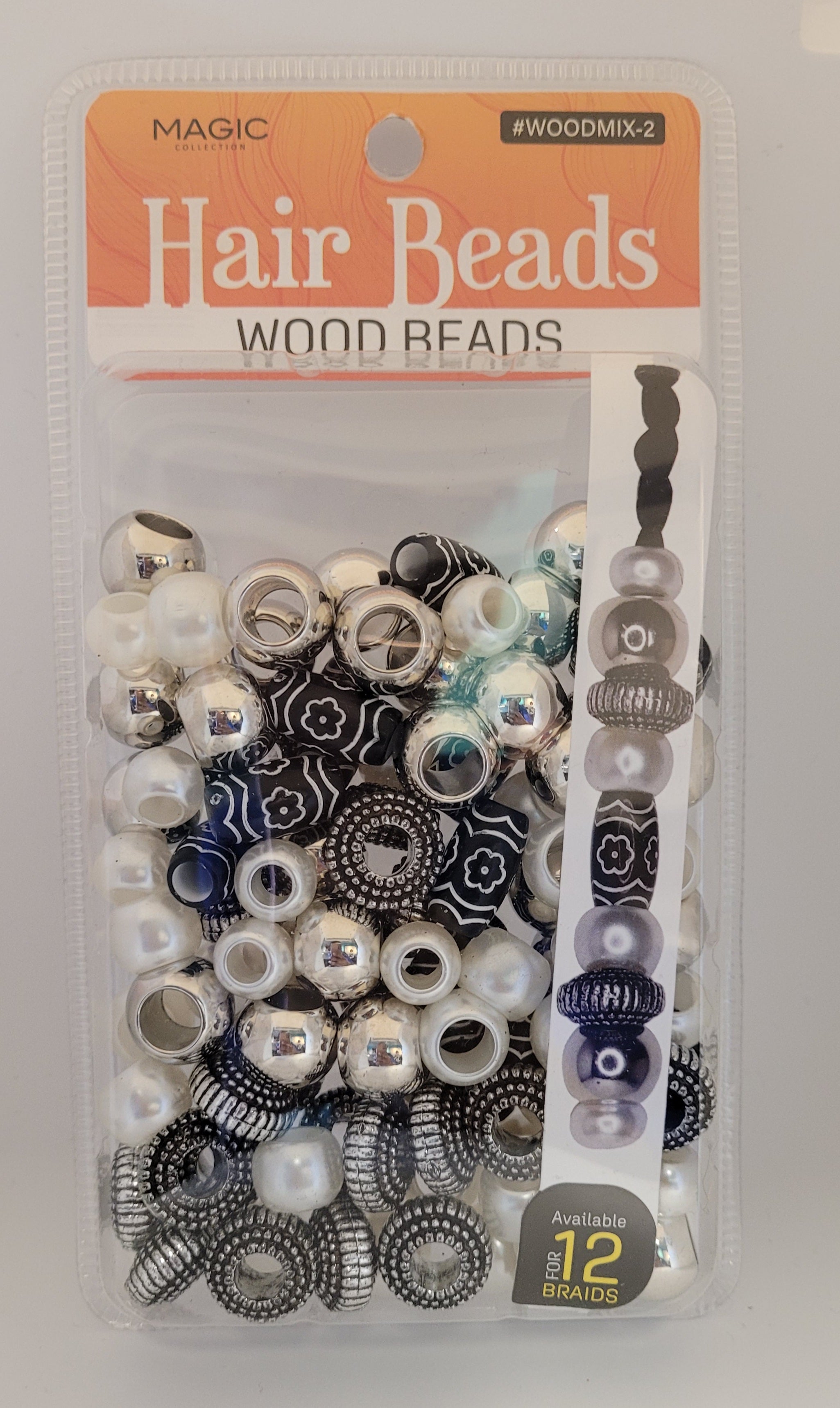 Magic Collection- Hair Beads Woodmix #2