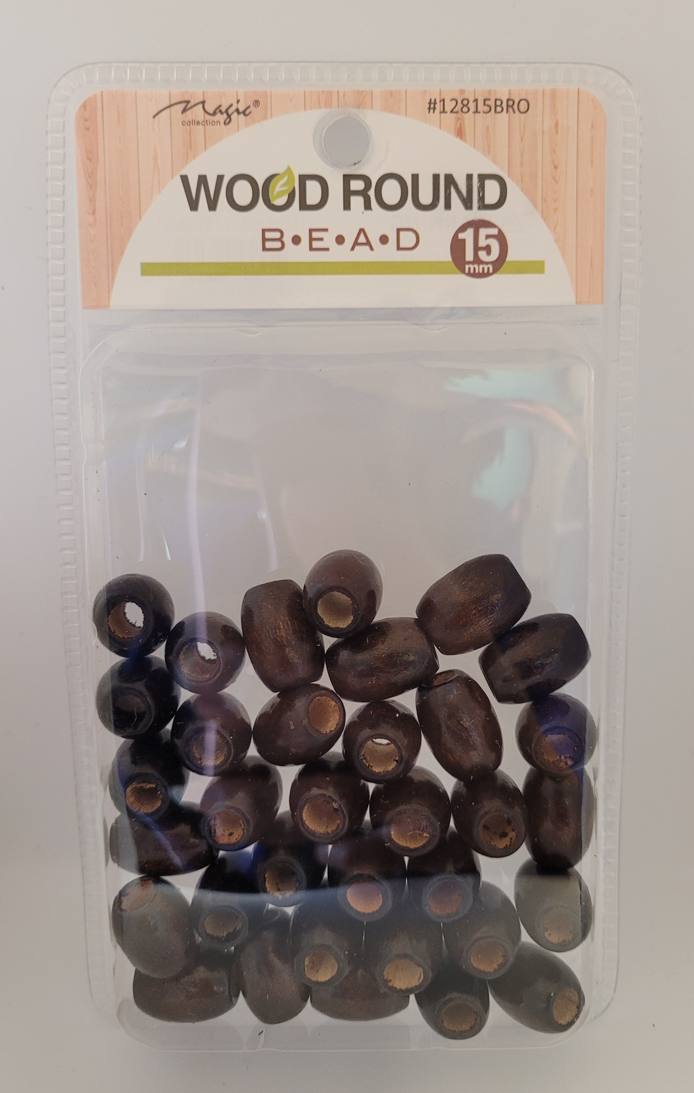 Magic Collection- Brown Wood Oval Beads