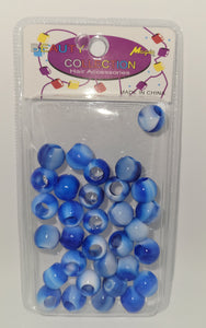 Beauty Collection Tie Dye Large Beads Blue (TON2BLU)