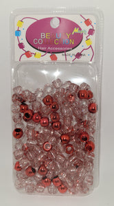 Beauty Collection- Red Large Speckled Beads (METRED)