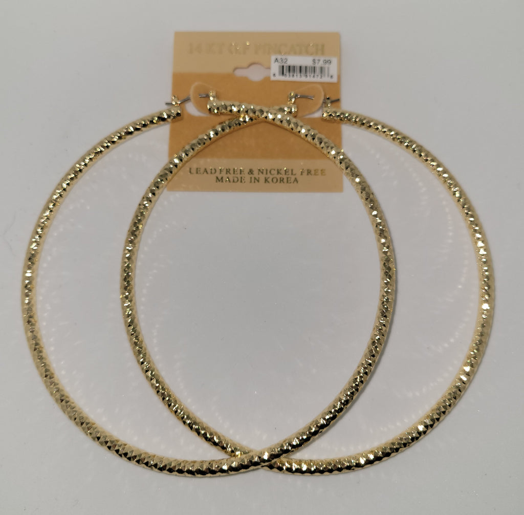 14 KT G.F Pincatch Gold Earring (A32)