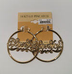14 KT G.F Pincatch Gold Earring (D16)