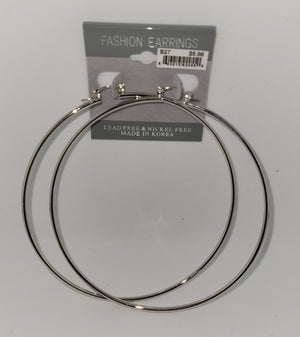Fashion Earrings Silver (B27)