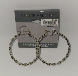 Fashion Earrings Silver (B14)