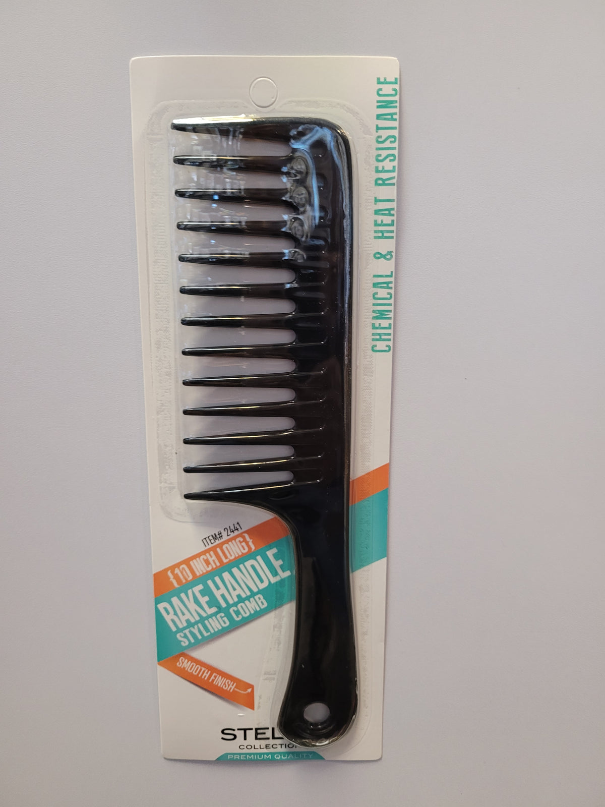 Stella 10" Long Rake Handle Styling Comb (2441)