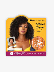 Curls Kinks & Co 3C Clique 100% Human Textured Clip-Ins 9pc