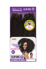 Natural Me 4C Kinky Clip-Ins 8PCS