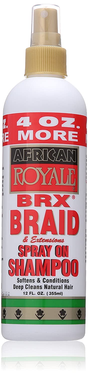 African Royale- BRX Braid & Extensions Spray On Shampoo 12oz