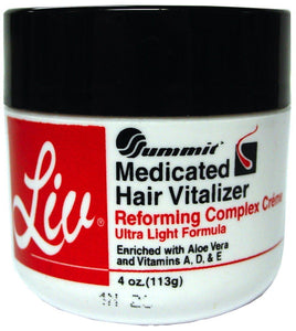 Liv Summit Medicated Hair Revitalizer Reforming Complex Creme Ultra Light Formula 4oz