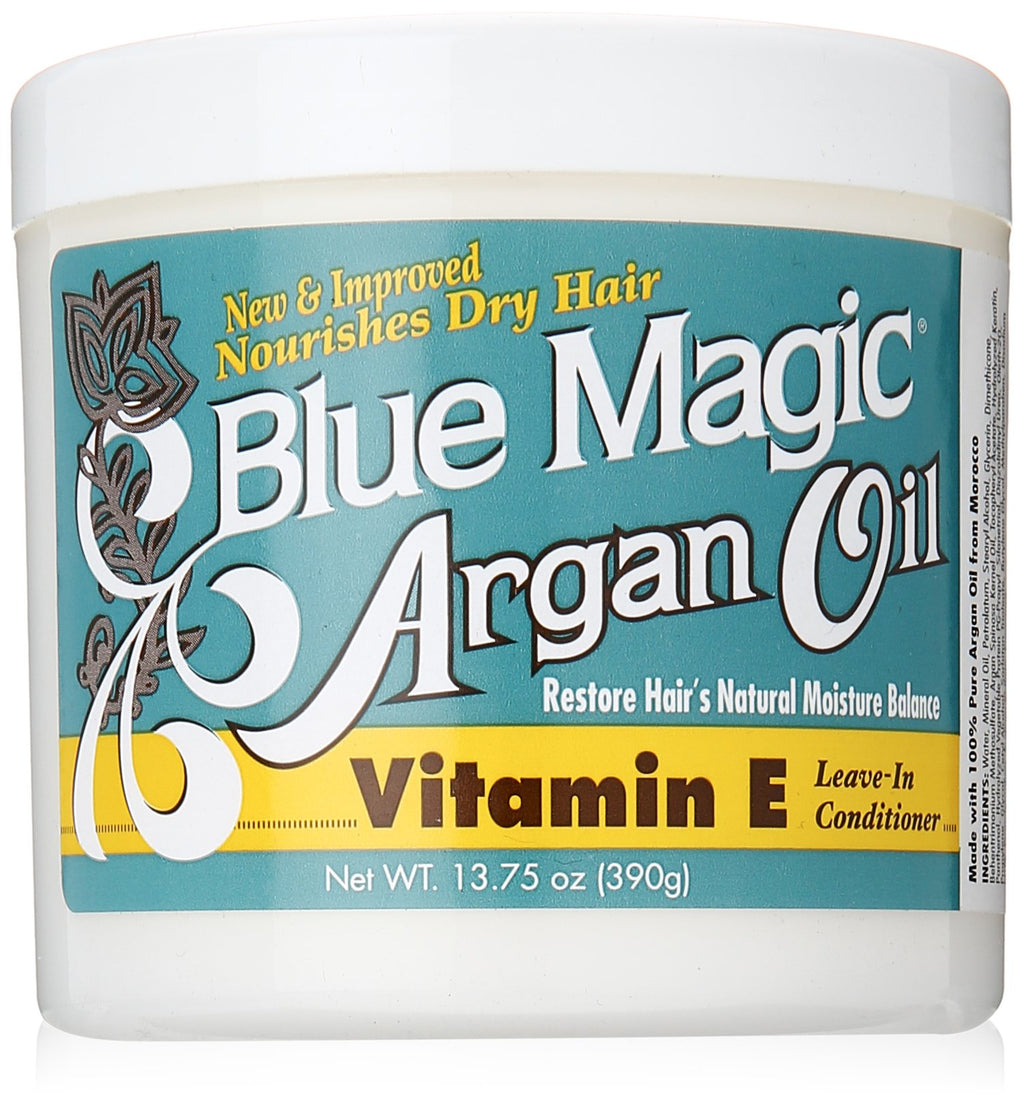 Blue Magic Argan Oil Leave In Conditioner- Vitamin E 13.75 oz