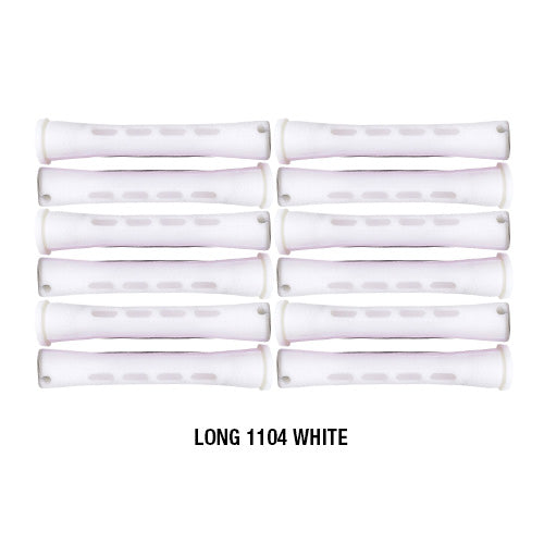 Annie Cold Wave Rods #1104 Long White 12CT