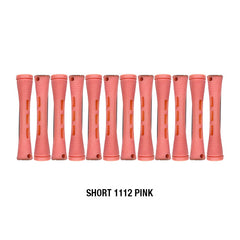 Annie Cold Wave Rods #1112 Short Pink 12CT