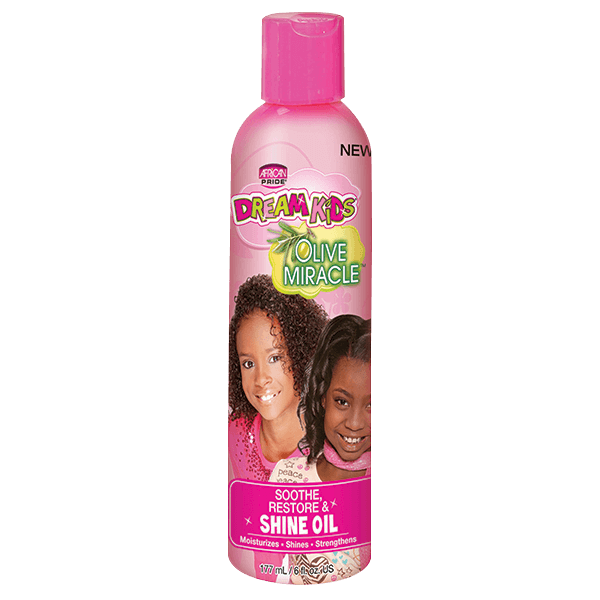 African Pride- Dream Kids Olive Miracle  Soothe, Restore & Shine Oil 6 oz