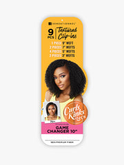 Curls Kinks & Co Game Changer 10" 9pc Clip-Ins