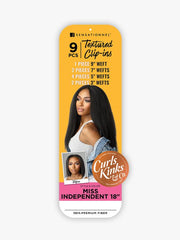 Curls Kinks & Co Miss Independent 9pc Clip-Ins 18"