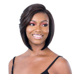 Classy Side Bang Wig Synthetic 5" Lace Part Wig