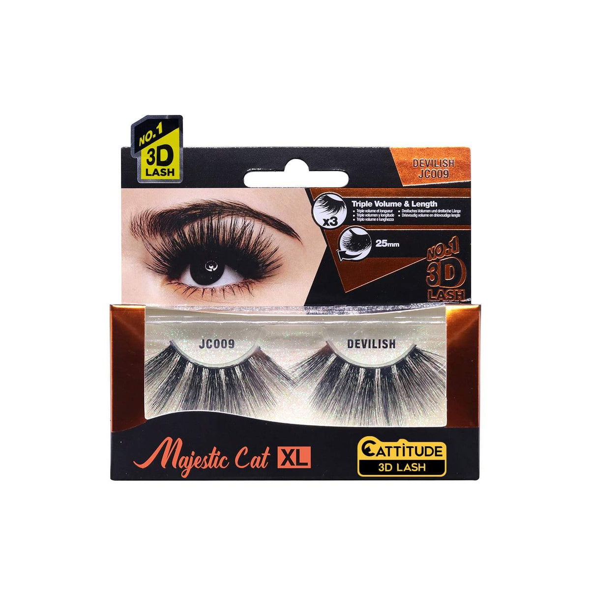 EBIN 3D Lashes- Majestic Cat 25MM Devilish