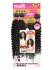 Melt Brazilian Deep 3PCS + 4X5 Free Part