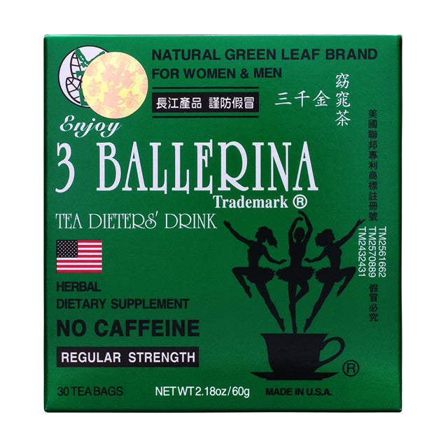 3 Ballerina Tea 3 Regular Tea Bags 30ct (00125)