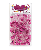 Beauty Collection Pink Large Speckled Beads (MET2PIN)