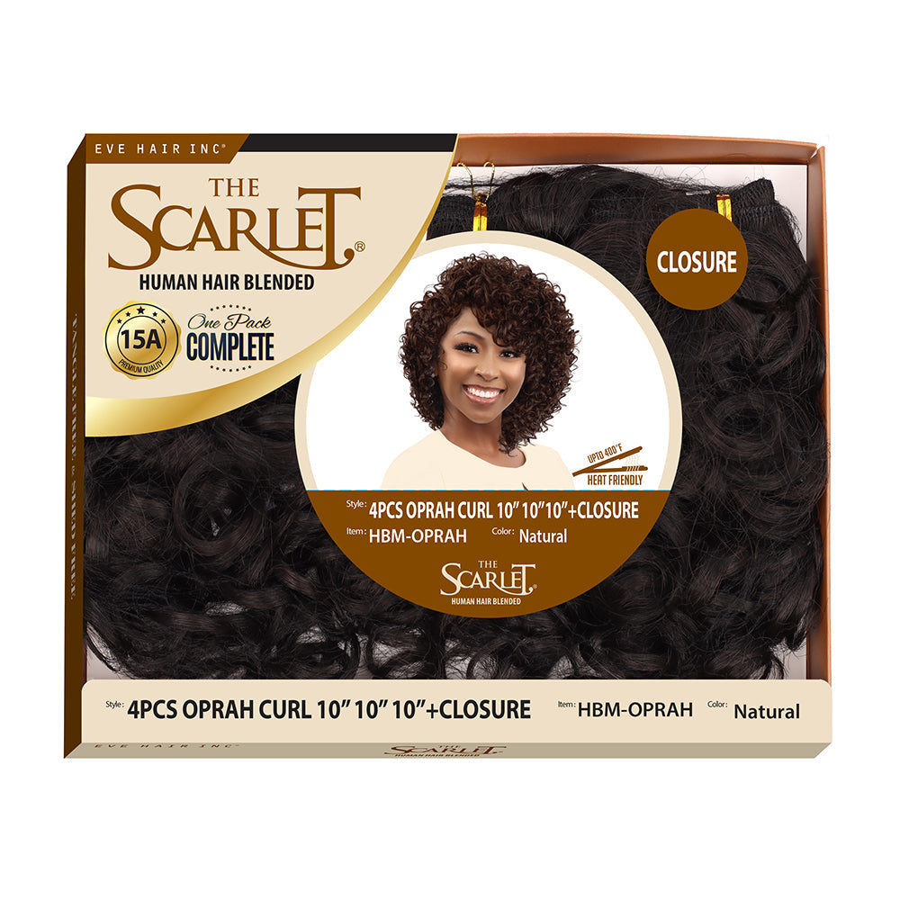 Scarlet Human Hair Blended Oprah Curl + Closure