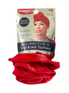 Red by Kiss Keyshia Cole X Top Knot Turban Ritzy Velvet Red (HQ60)