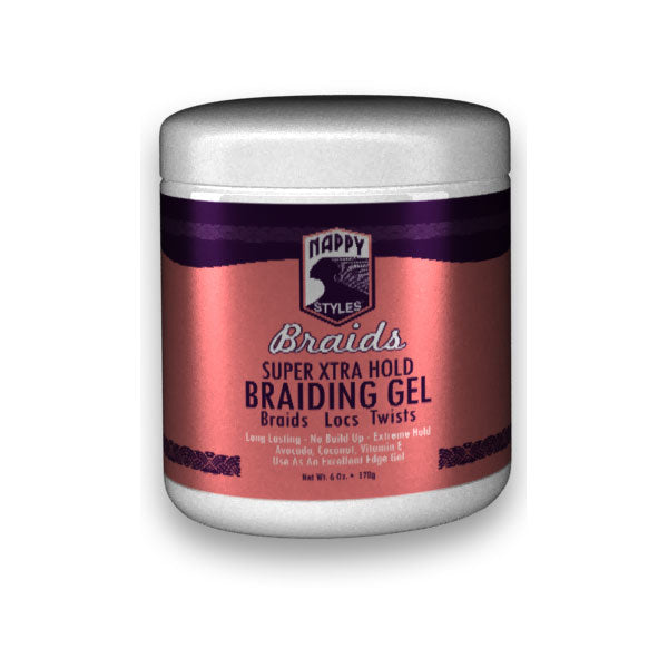 Nappy Styles Braids- Supr Xtra Hold Braiding Gel 6oz