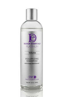 Design Essentials Platinum- Volumizing Shampoo w/ Grape Seed Extract 12 oz