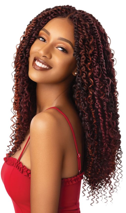 Outre X-pression Twisted Up Lace Front Braided Wig Boho Passion Waterwave 22"
