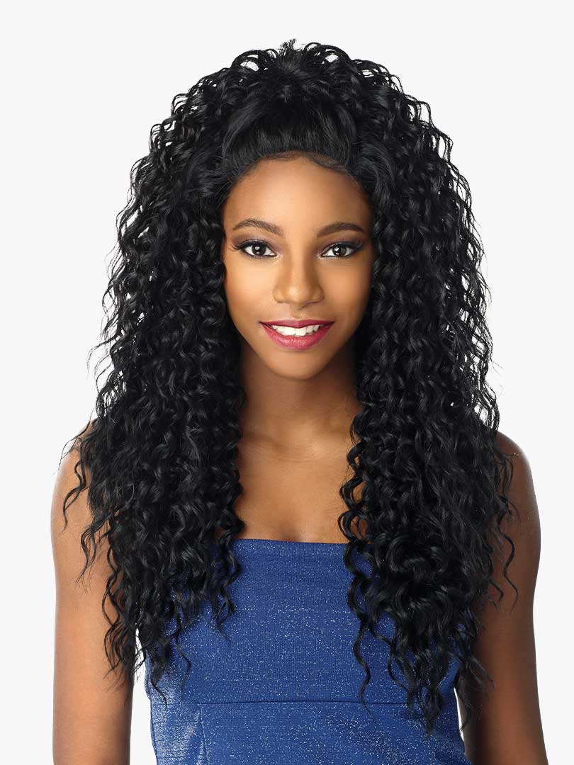 Sensationnel- Shear Muse D.I.Y. Weaving System 3-Way Moon Part Curly 18", 20", 22"