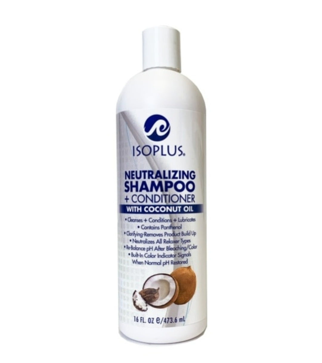 Isoplus-Neutralizing Shampoo + Conditioner with Coconut Oil 16oz