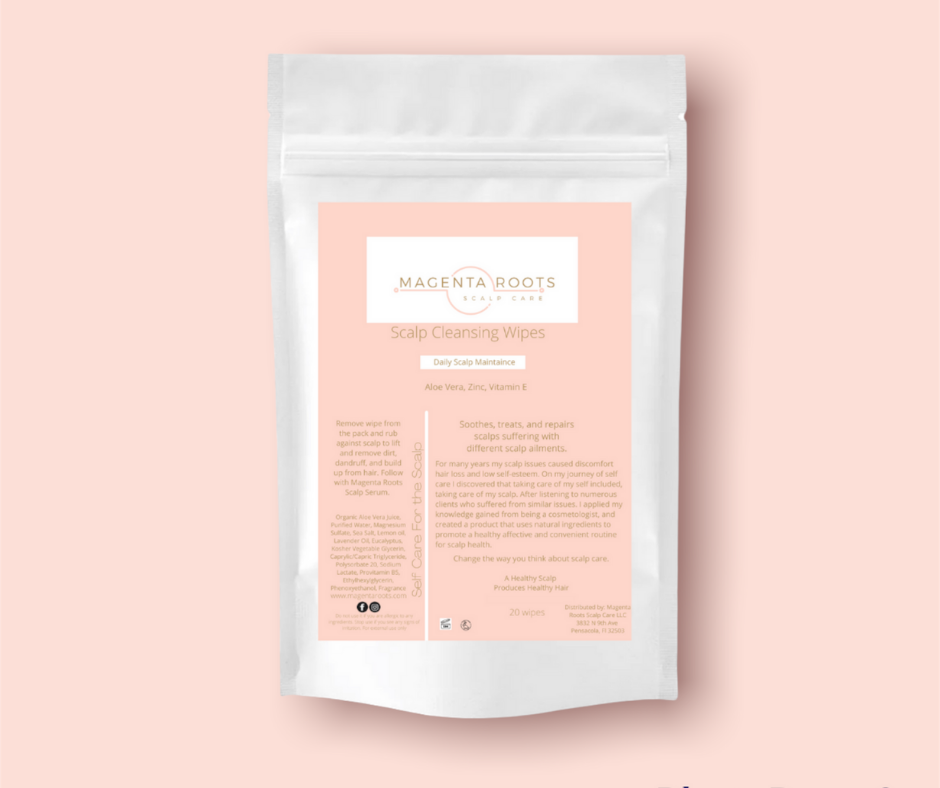 Magenta Roots Scalp Cleansing Wipes
