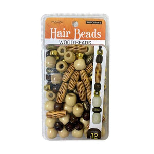 Magic Collection- Hair Beads Woodmix #6