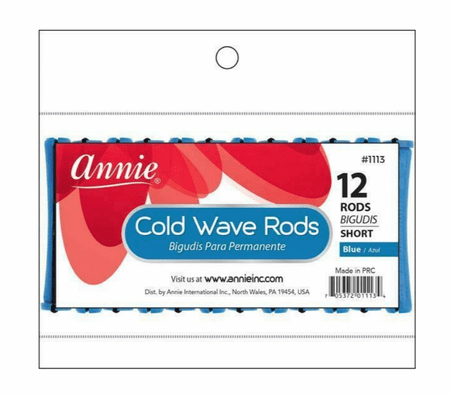 Annie Cold Wave Rods #1113 Short Blue 12CT