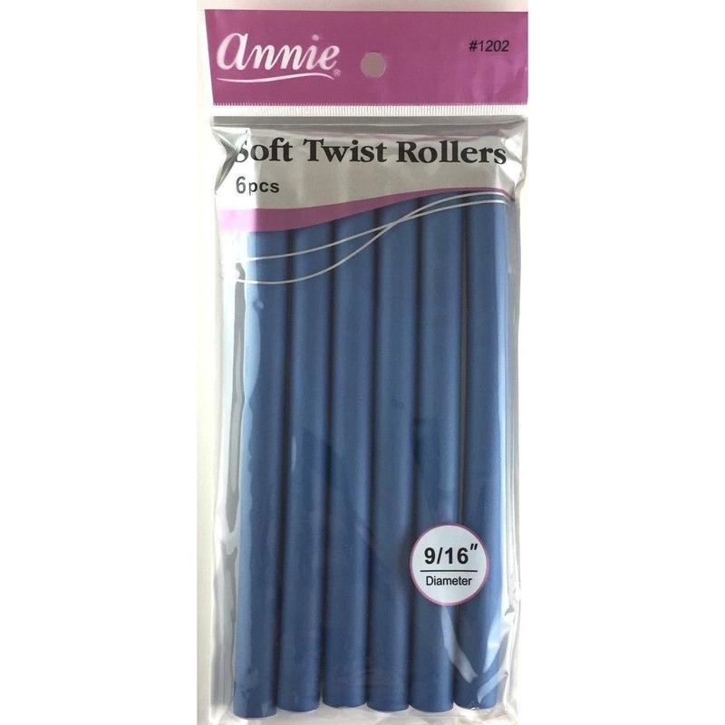 Annie Soft Twist Rods Blue 9/16" (Short/1202)