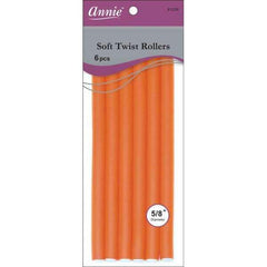 Annie Soft Twist Rollers 10in 6ct Orange (1208)