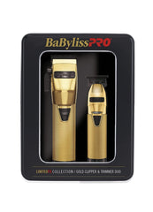 BabylissPro Black/Gold Skeleton Trimmer/Clipper Combo (FXHOLPK2GB)